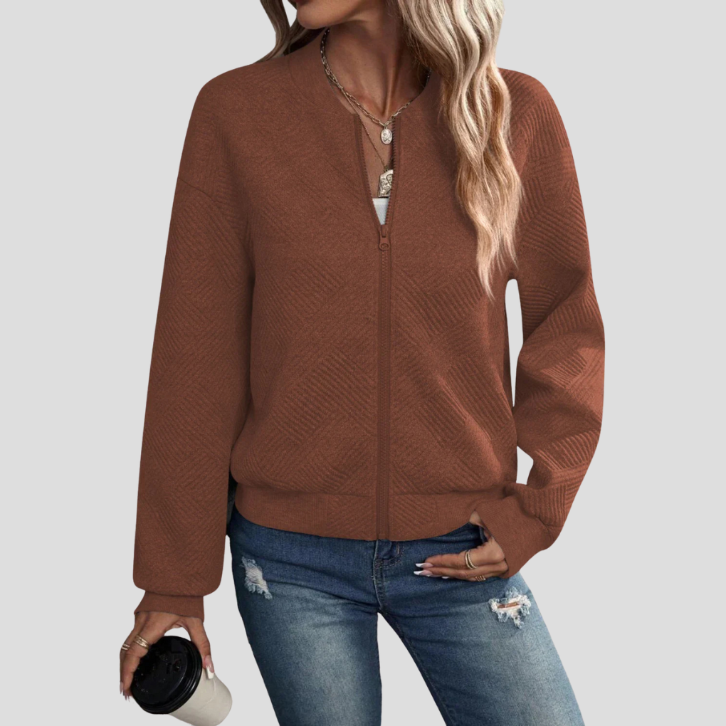 Dames vest met lange mouwen