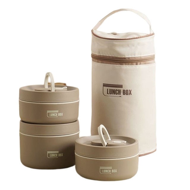 Meerlagige Geïsoleerde Lunchbox met GRATIS Draagtas - ThermoBox