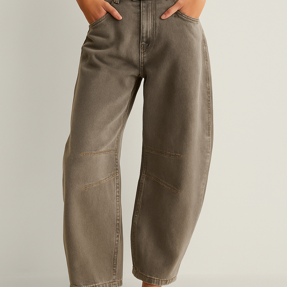 Lunara – Damesjeans met Hoge Taille en Wijde Pijpen