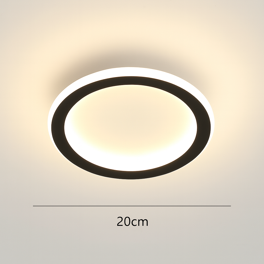 Ronde Scandinavische LED-plafondlamp | 1 lichtpunt