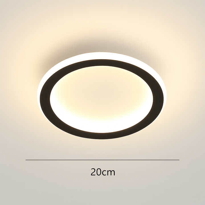 Ronde Scandinavische LED-plafondlamp | 1 lichtpunt