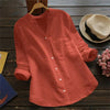 linnenmix shirt voor dames - Roosje