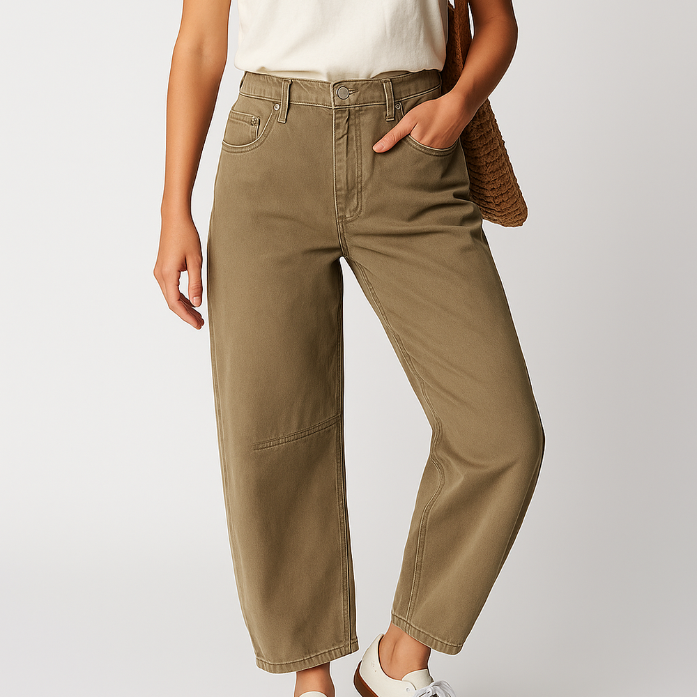 
                  
                    Lunara – Damesjeans met Hoge Taille en Wijde Pijpen
                  
                