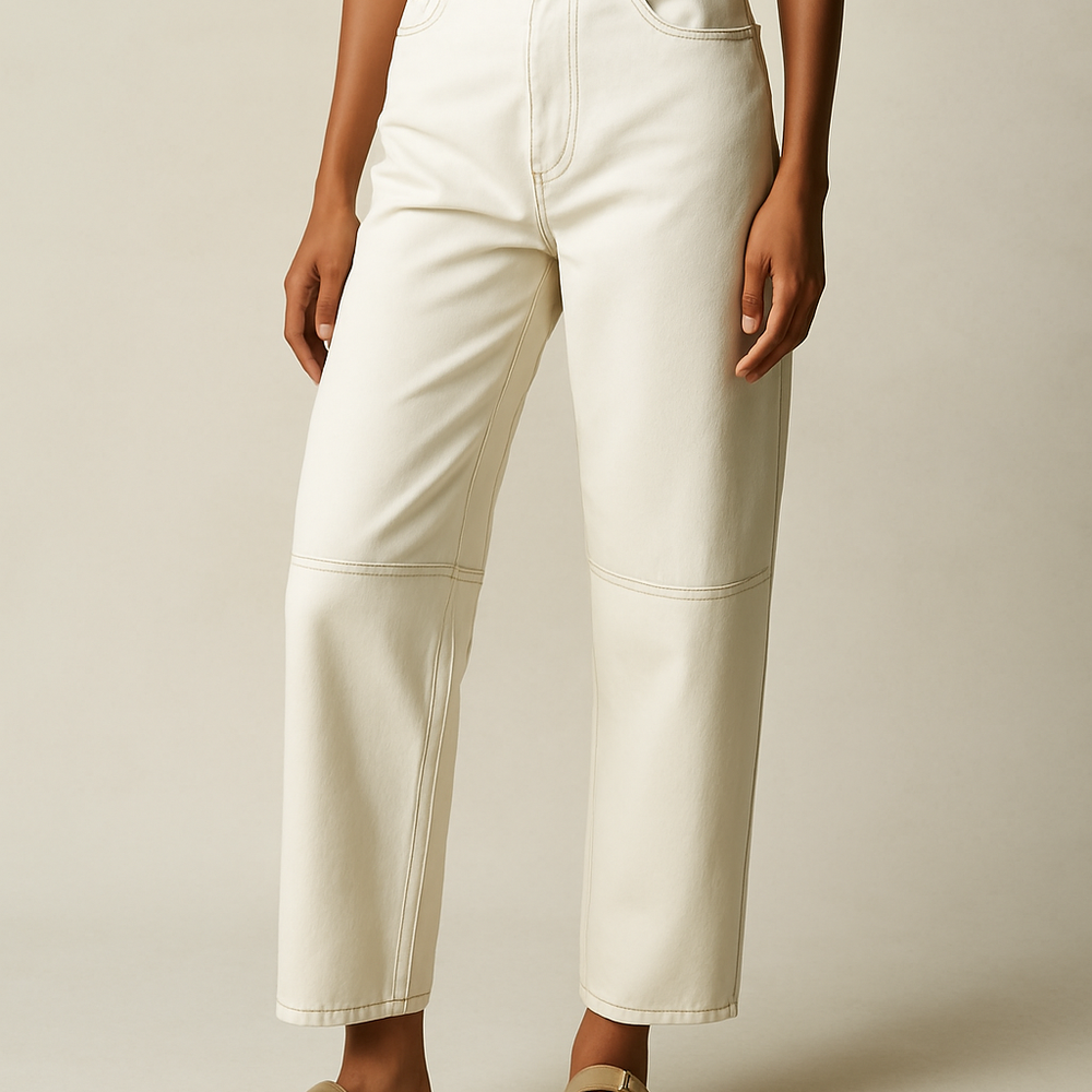 
                  
                    Lunara – Damesjeans met Hoge Taille en Wijde Pijpen
                  
                