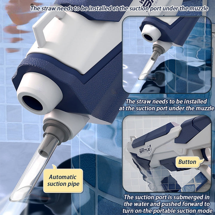 Waterpistool met drukstraal & USB-accu voor kinderen & volwassenen – SpritzPower X1