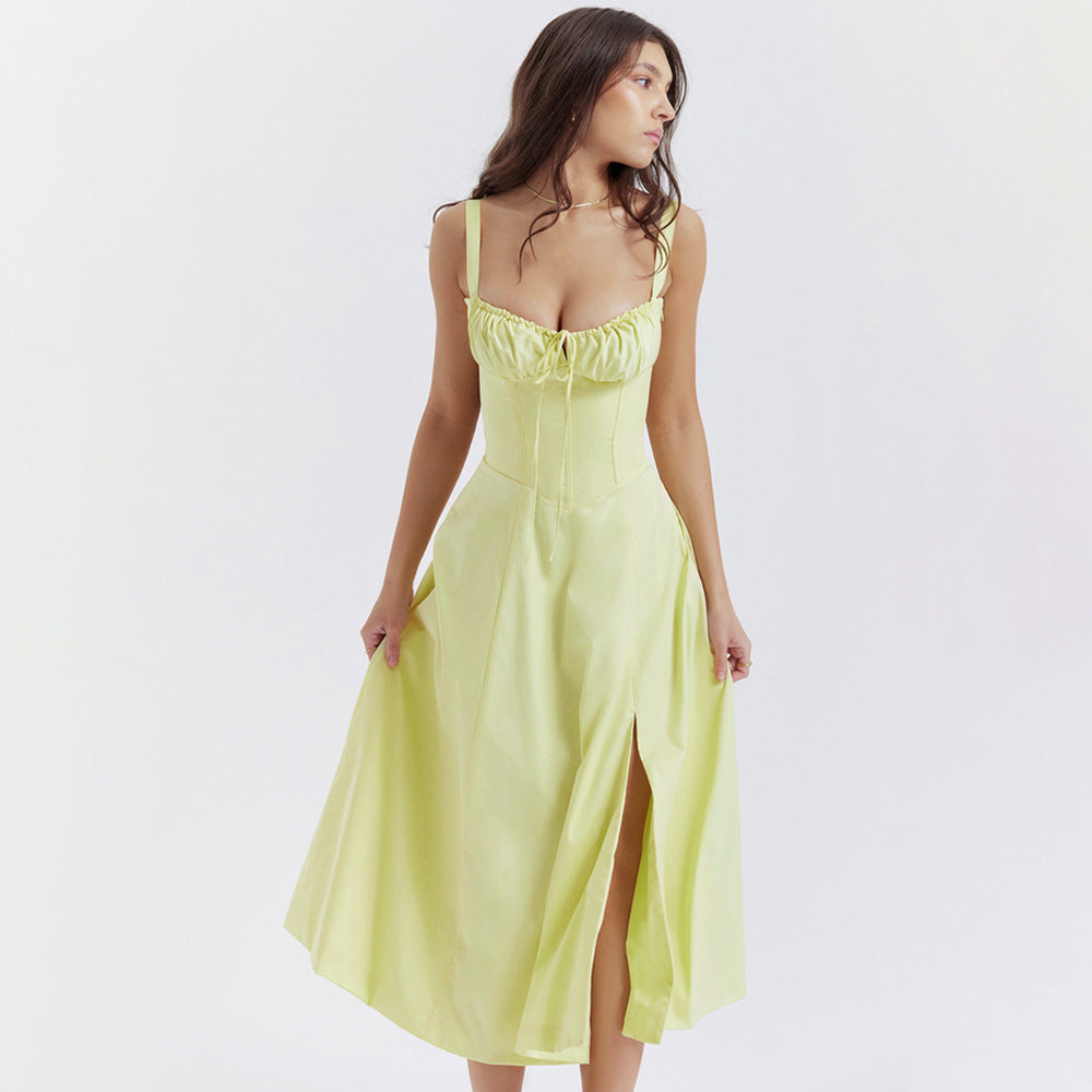 
                  
                    Lorivelle – Midi Jurk met Elegant Silhouet en Tijdloze Stijl - SkinzLine
                  
                