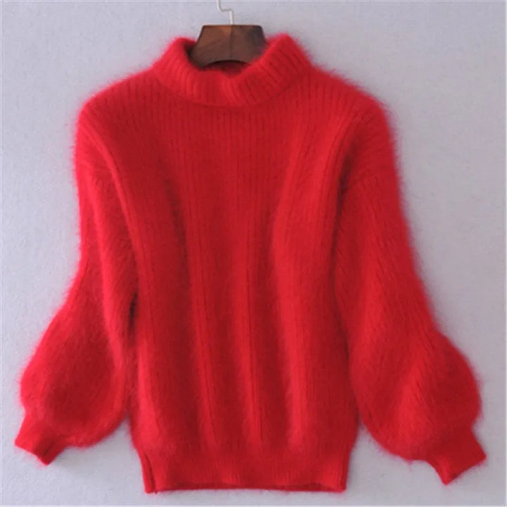 Casual gebreide angora damestrui – Livia