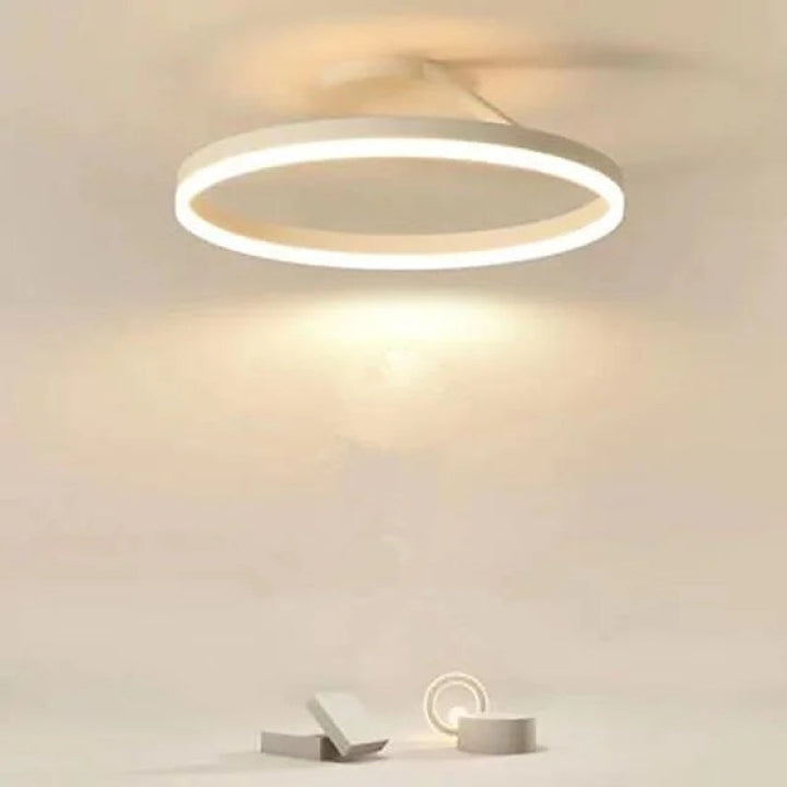 Arisha Ronde plafondlamp Modern LED Zwart/Wit Woonkamer Gang Metaal