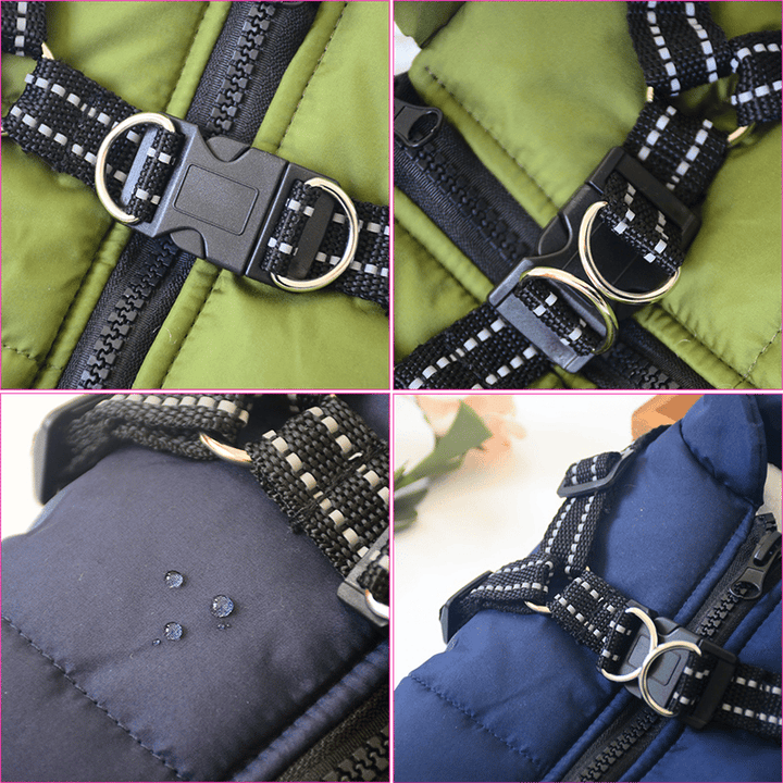 PupGuard - Winterjas voor honden met tuigje
