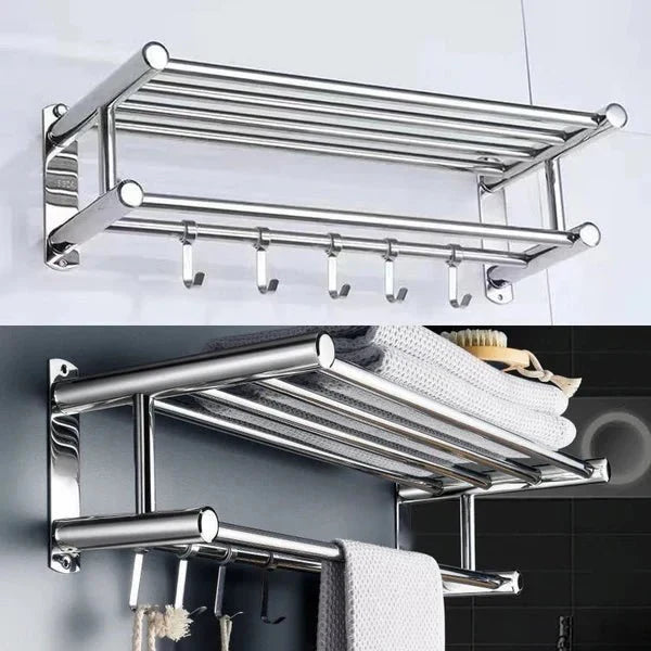 STEELRACK – Ruimtebesparend & Elegant Handdoekenrek van Roestvrij Staal