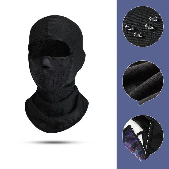 Skimasker voor neus en mond – warm, winddicht, met koordsluiting