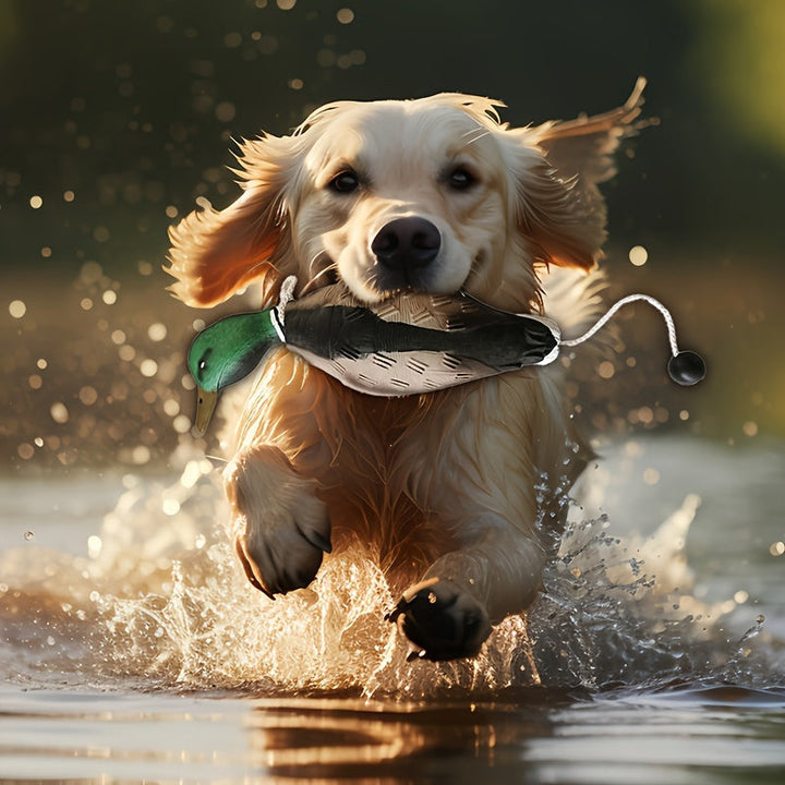 Mallard Retriever – Duurzaam Trainingsspeeltje van Kunststof in de Vorm van een Eend