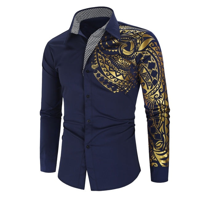 Herenoverhemd met Gouden Details – Darius