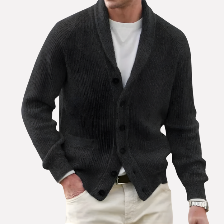 Heren Schouderkraag Cardigan