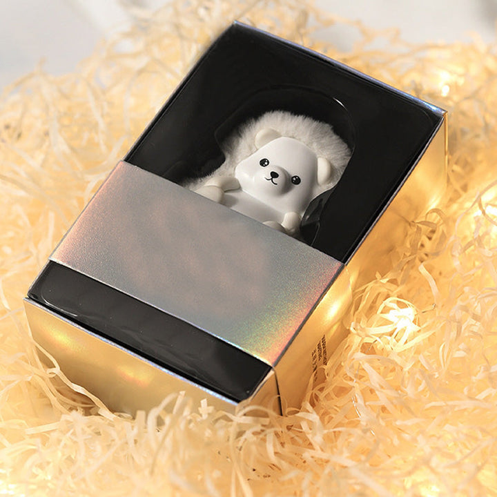 Oplaadbare pluche handwarmer als ijsbeer of panda