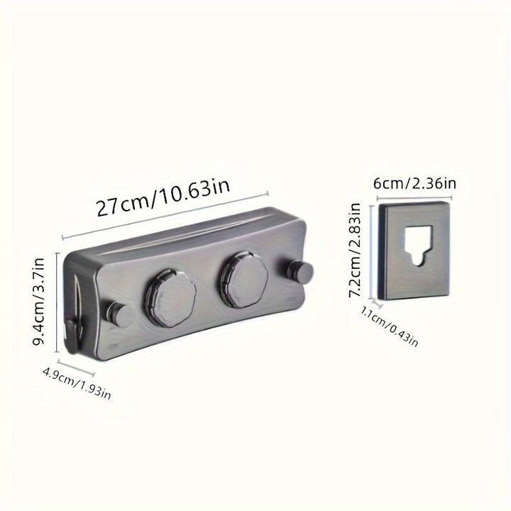 FlexiLine Dubbele Intrekbare Waslijn voor Zware Was - Compact en Ruimtebesparend Design