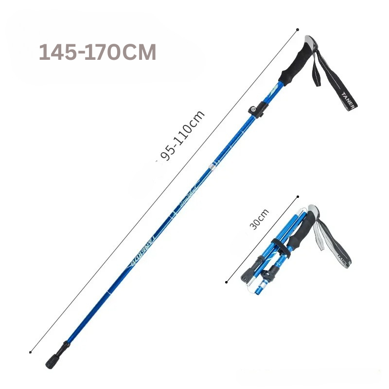 Opvouwbare Telescopische Wandelstok van Aluminium voor Outdoor & Senioren