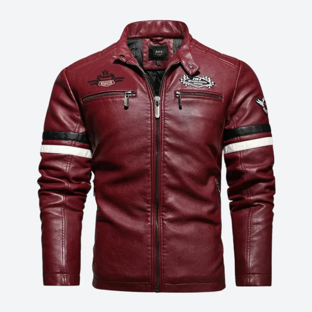 Stijlvol Zwart Heren Motorjack