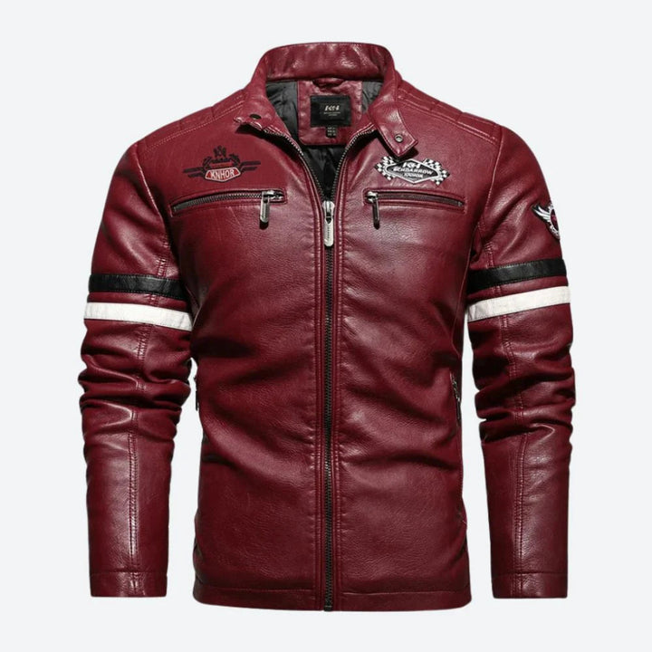 Stijlvol Zwart Heren Motorjack
