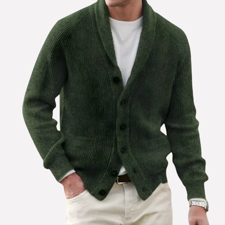 Heren Schouderkraag Cardigan