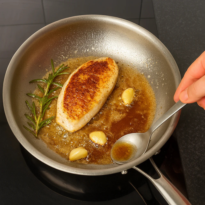 Titanium Pannenset – Pan, Keukengerei & Snijplank | Essentials voor een Duurzame Keuken