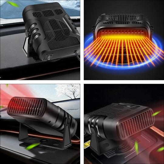 Autoheater 12V met verwarmen en koelen, 360° draaibaar