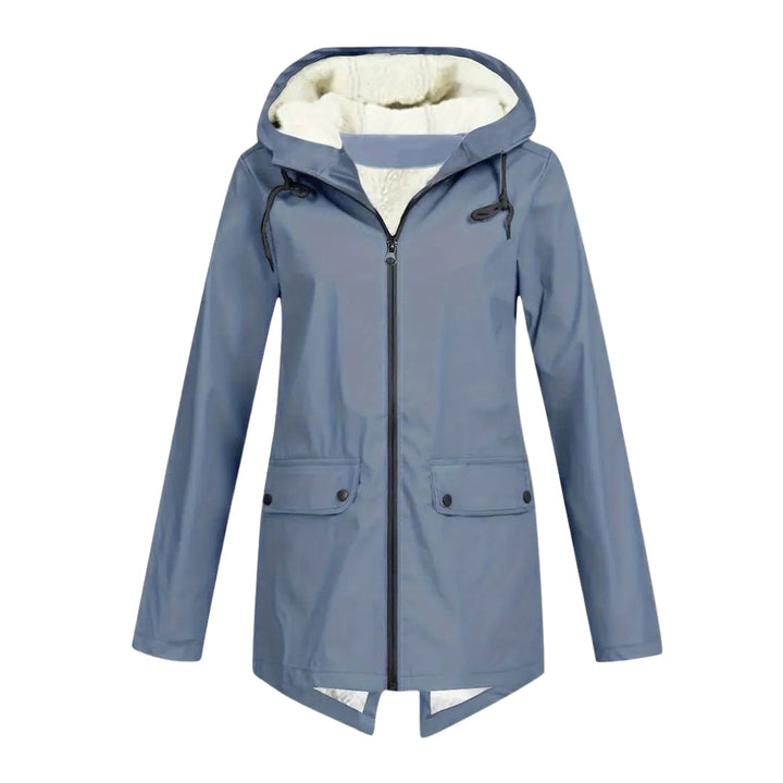 Waterdichte damesjas – fleece gevoerd – met capuchon