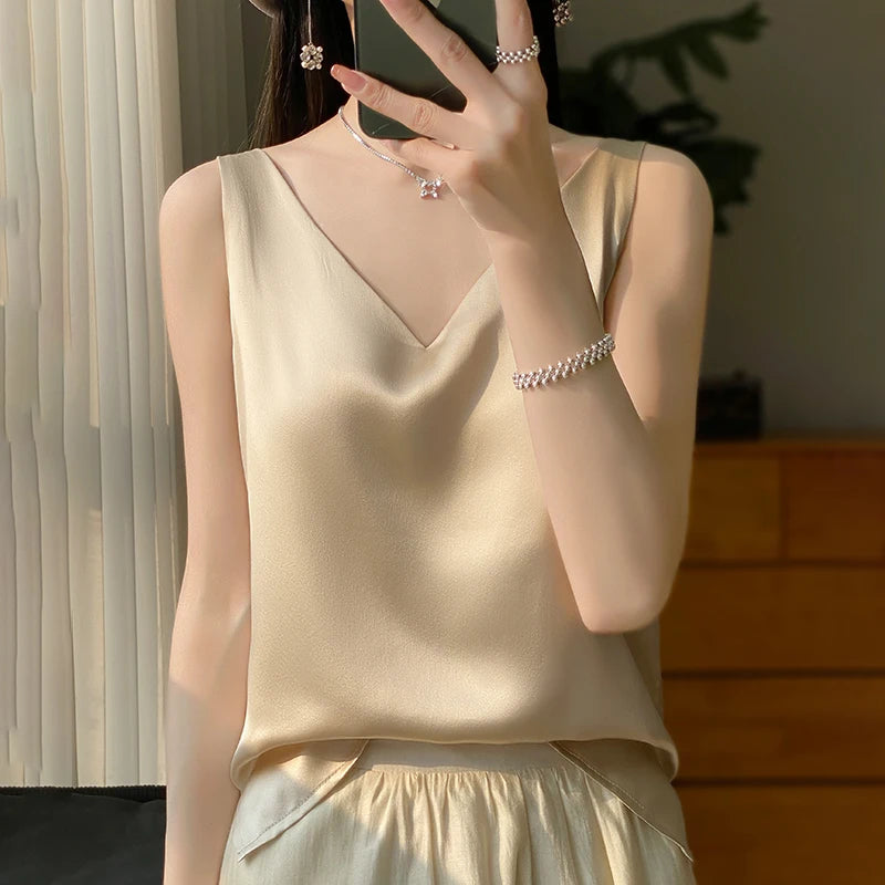 MStijlvolle Zijde Dames Top voor een Elegante Uitstraling