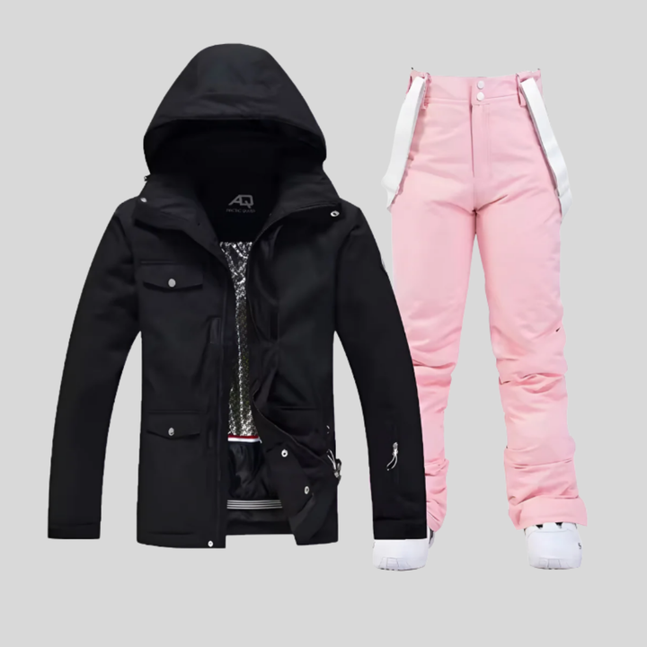 Dames ski-jas en -broekset, functionele winteroutfit