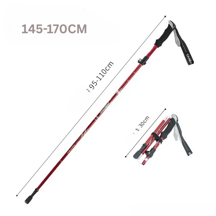 Opvouwbare Telescopische Wandelstok van Aluminium voor Outdoor & Senioren