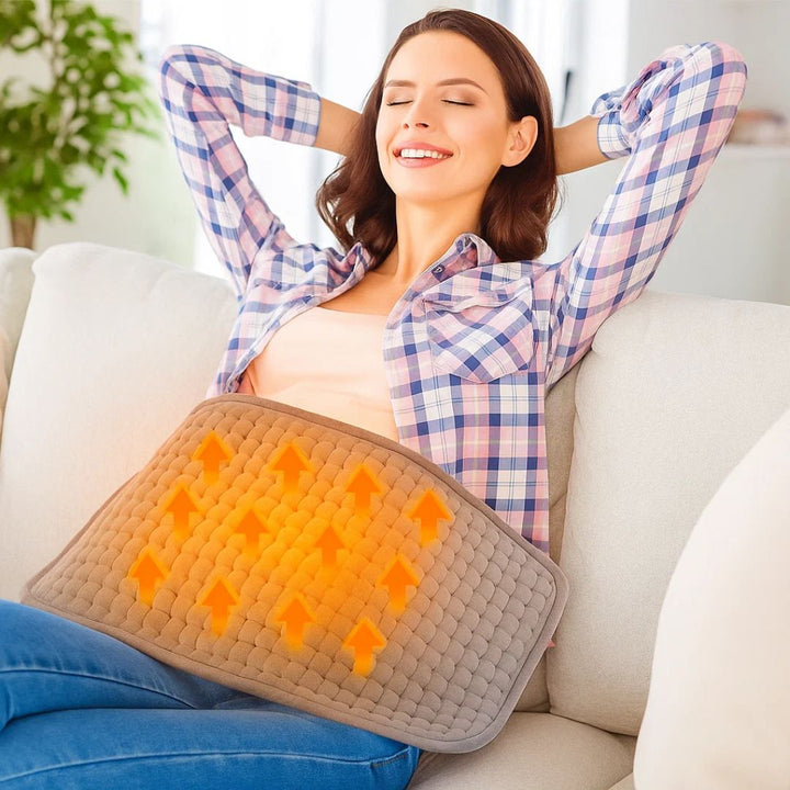 Draagbaar warmtekussen met instelbare warmte