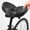 Comfortabele fietszadel met extra brede zit