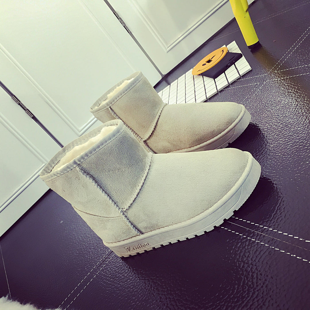 Snowboots voor dames met nepbont en antislip rubberzool