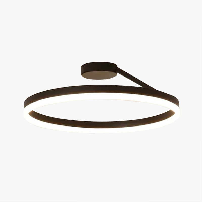 Arisha Ronde plafondlamp Modern LED Zwart/Wit Woonkamer Gang Metaal