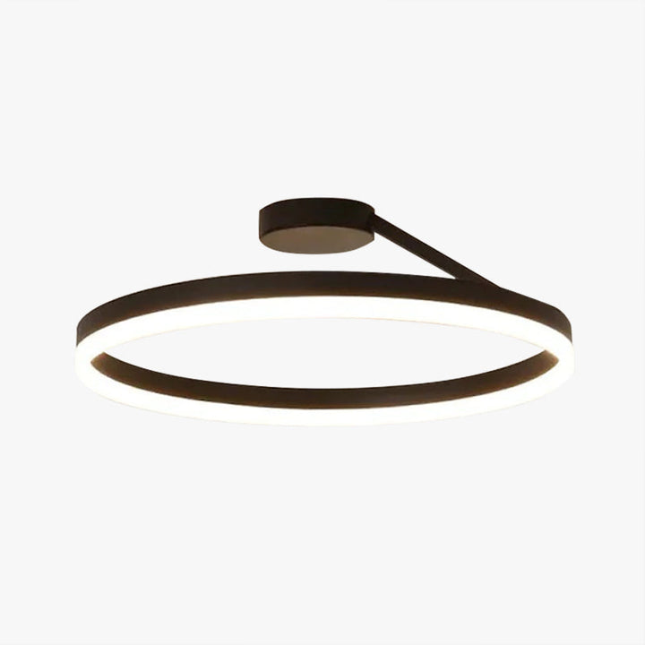 Arisha Ronde plafondlamp Modern LED Zwart/Wit Woonkamer Gang Metaal