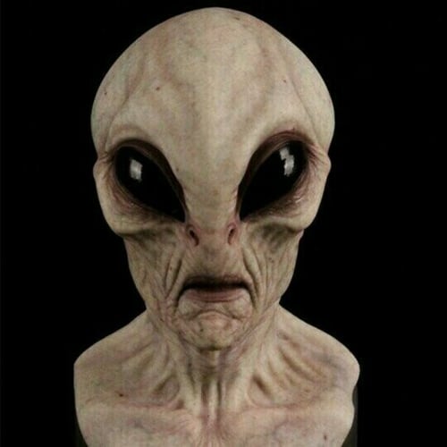 Realistisch CosmicMorph Aliëngezicht | Halloweenkostuum-accessoire, volledig handbeschilderd