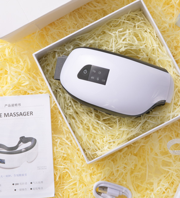Oogmassage-apparaat met warmte, luchtdruk en bluetooth-muziek