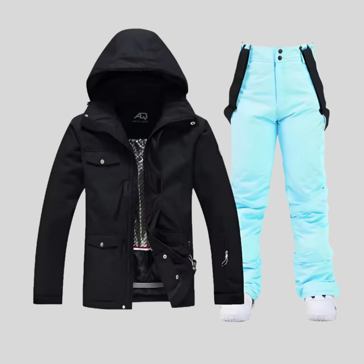 Dames ski-jas en -broekset, functionele winteroutfit