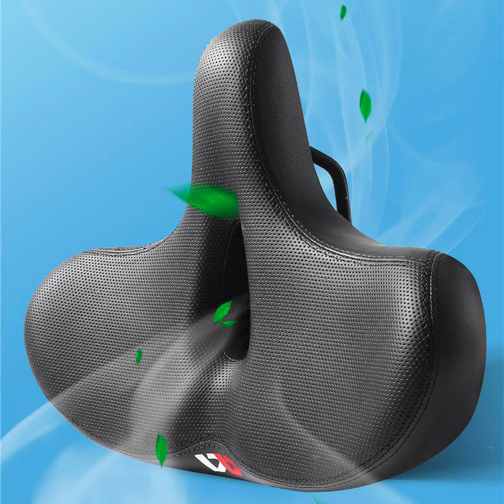 Comfortabele fietszadel met extra brede zit