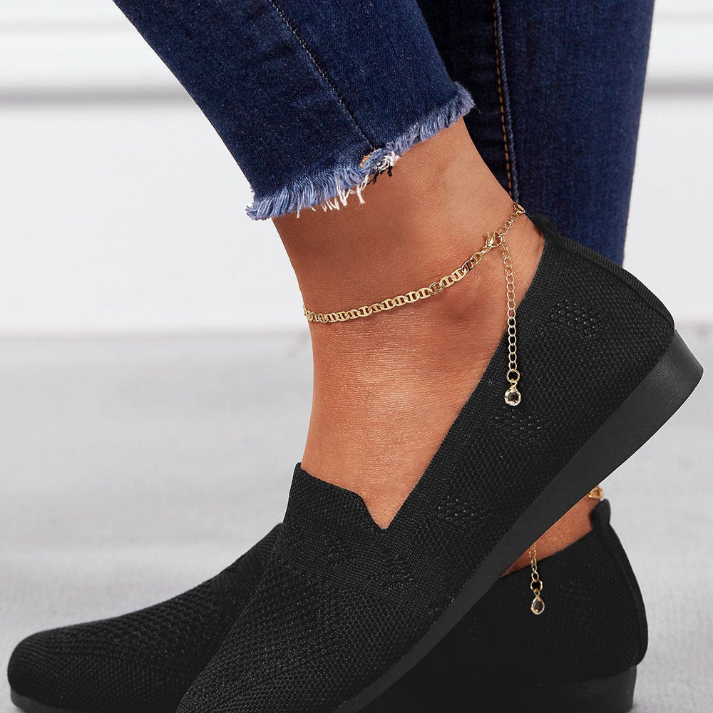 
                  
                    Delavira – Ademend Vlakke Damesschoenen met Slip-On Ontwerp voor Dagelijks Comfort
                  
                