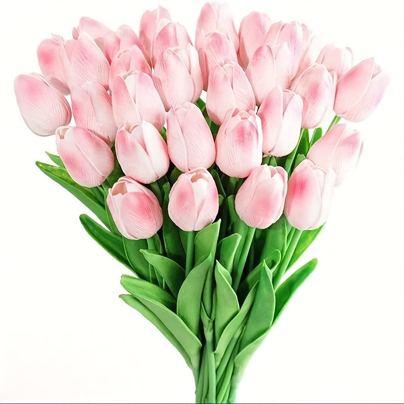 Set van 15 Realistische Kunsttulpen – Perfect voor Bruiloften, Feesten en Woondecoratie