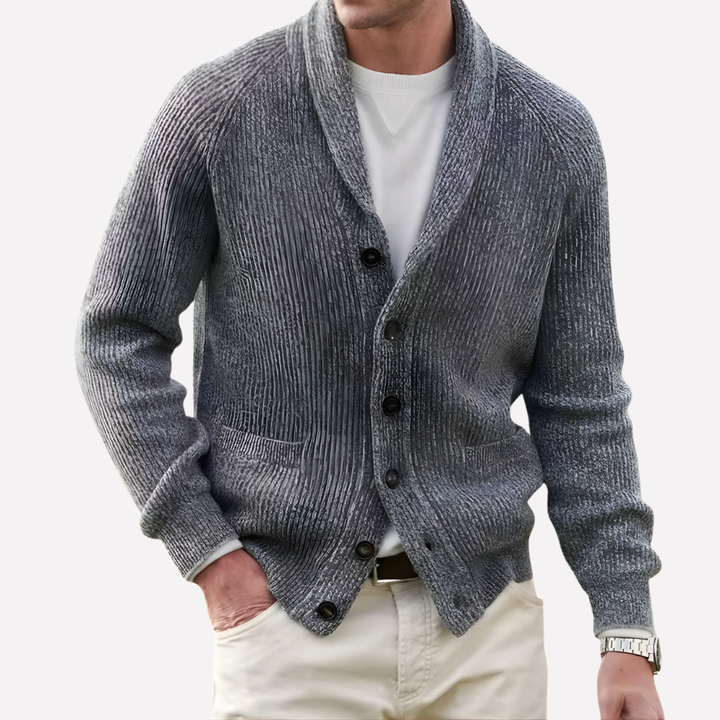 Heren Schouderkraag Cardigan