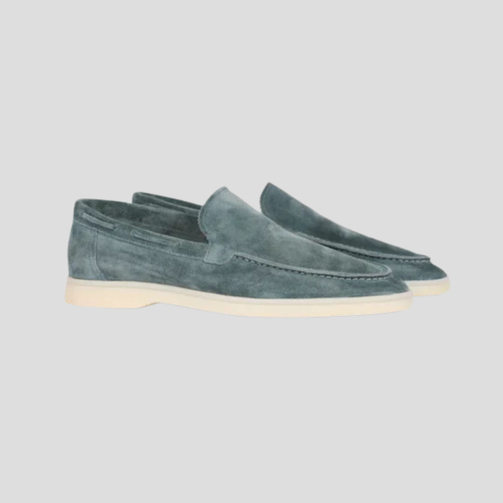 Suède loafers voor heren