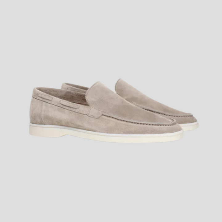 Suède loafers voor heren