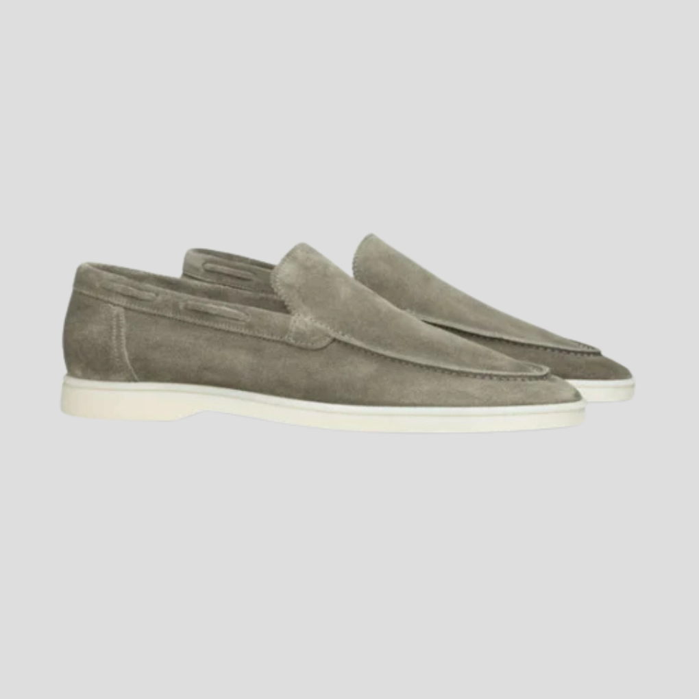 Suède loafers voor heren