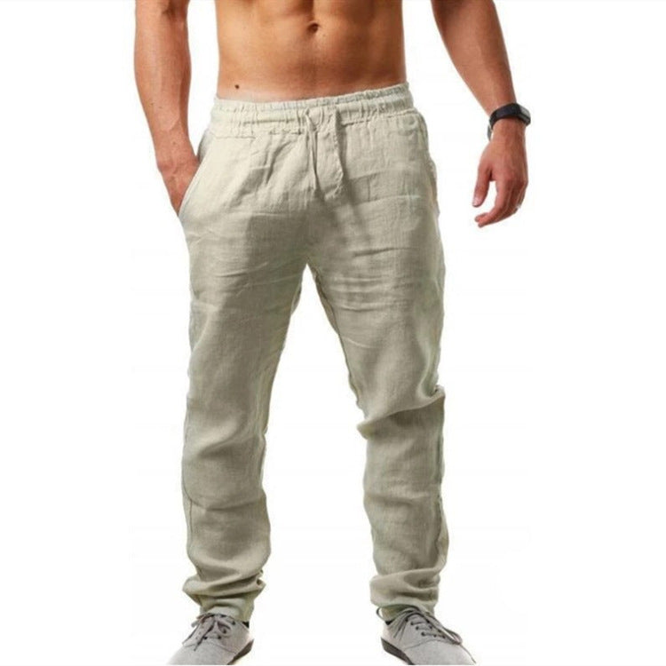 Stijlvolle linnenmix heren broek - Matthijs