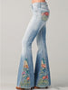 Uitlopende Broek met Trendy Bloemenprint - Luna