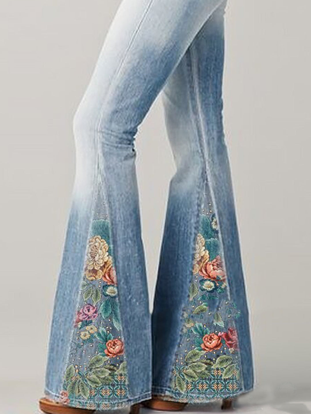 Uitlopende Broek met Trendy Bloemenprint - Luna
