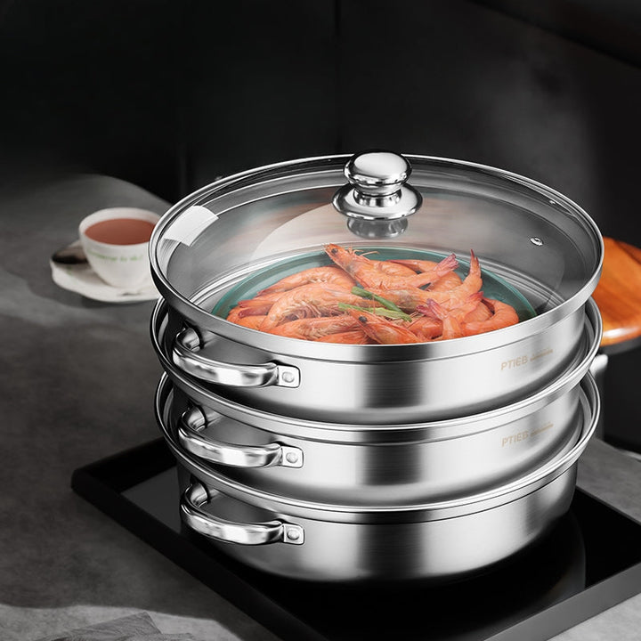 Stoomkoker met 3 lagen – NutriSteam