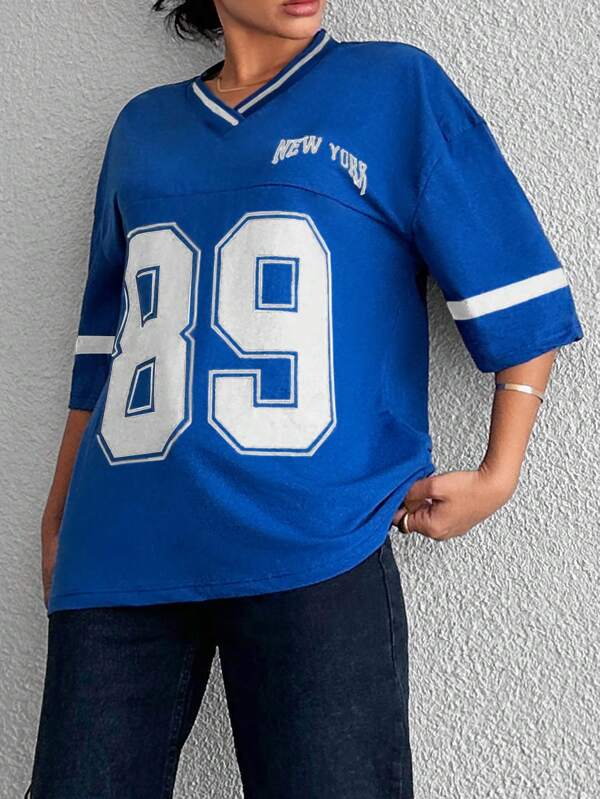 Oversized Shirt met “89” Print